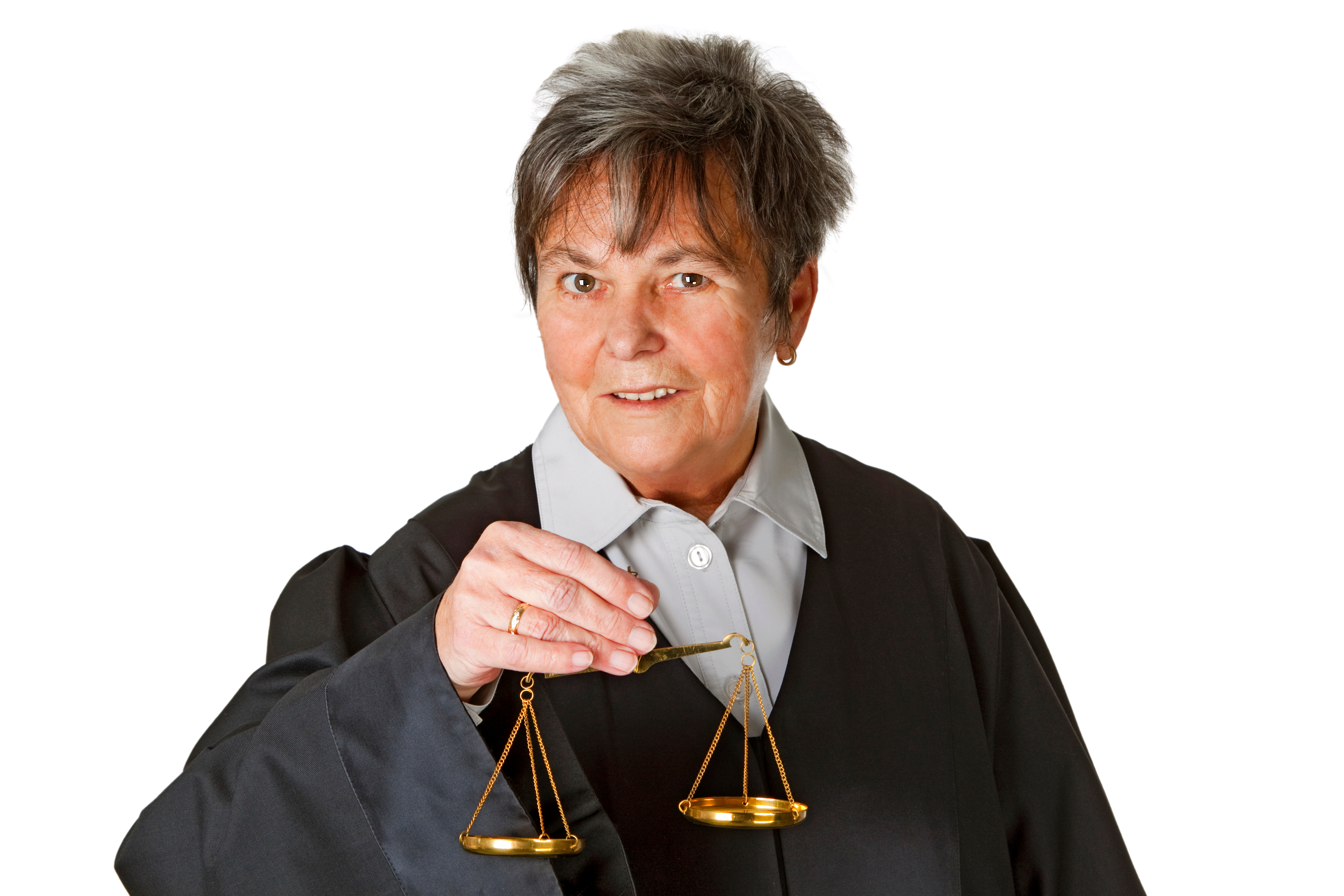 Gerichtsurteil und Robe, Symbol für Gutachten und Parteivortrag